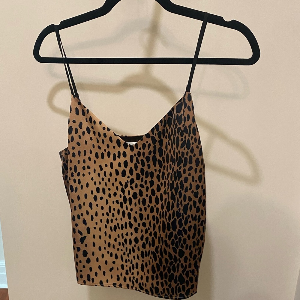 Good American Leopard crop top